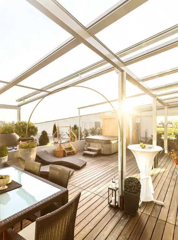 Sonne Terrassenüberdachung Licht