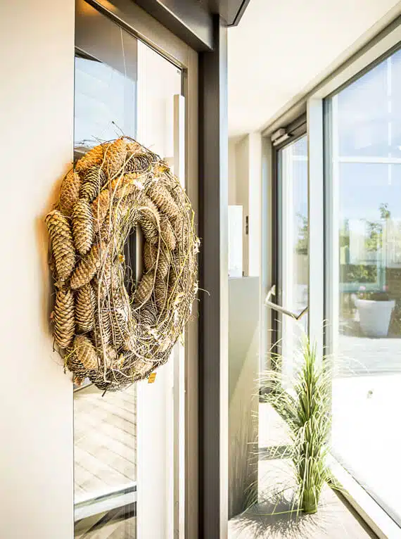 Fensterschmuck - Türkranz auf Haustüre