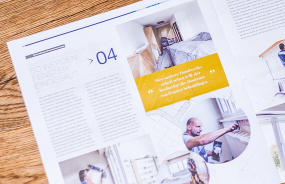 Das Foto zeigt das Schmidinger-Kundenmagazin. Passend zur News-Ausgabe liefert die Broschüre wertvolle Tipps für Hausbesitzer.