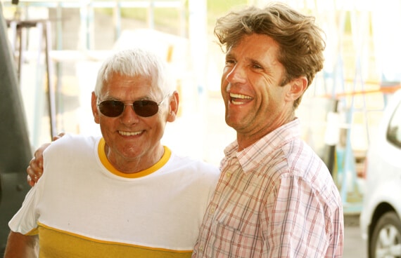 Das Bild zeigt die Geschäftsführung - Gründer Erich Schmidinger des Familienbetriebs Schmidinger mit Peter Kern.