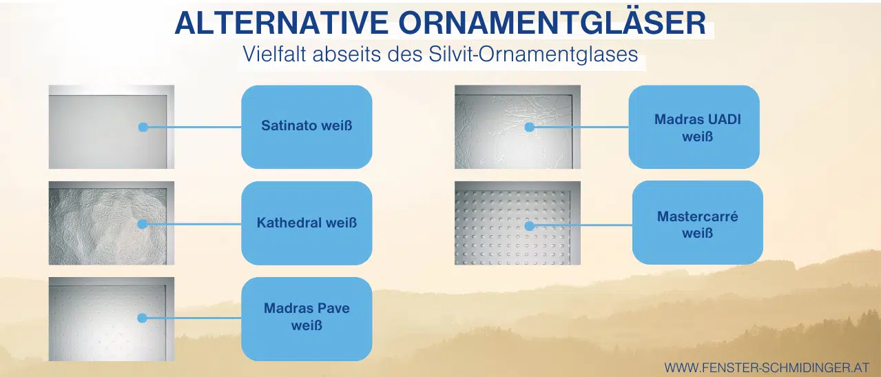 Alternative Ornamentgläser zum Silvit-Ornamentglas