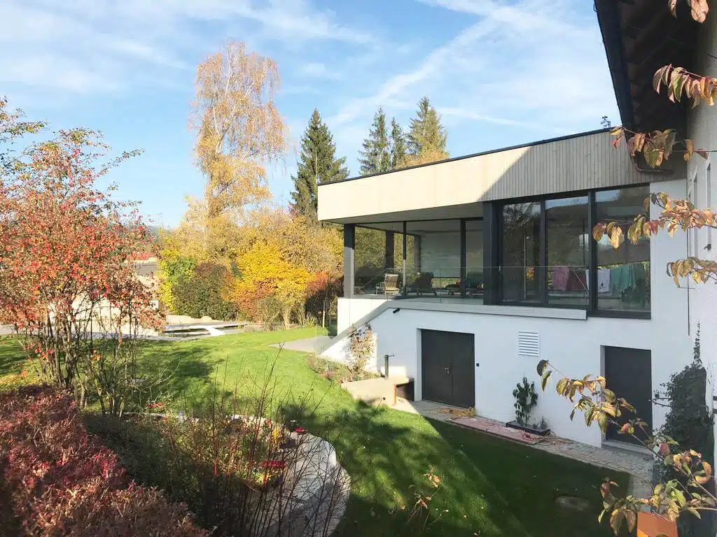 Aluminium Fenster für Poolhaus