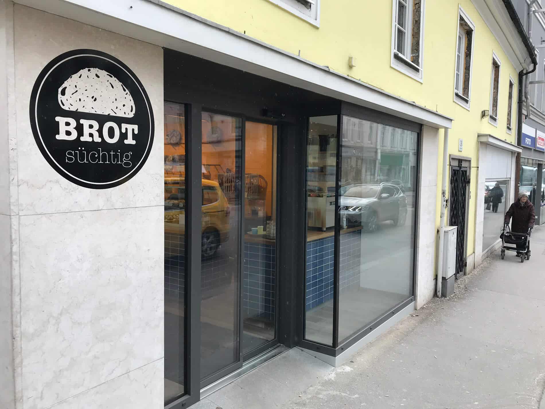 Aluminium Türe für Geschäftslokal
