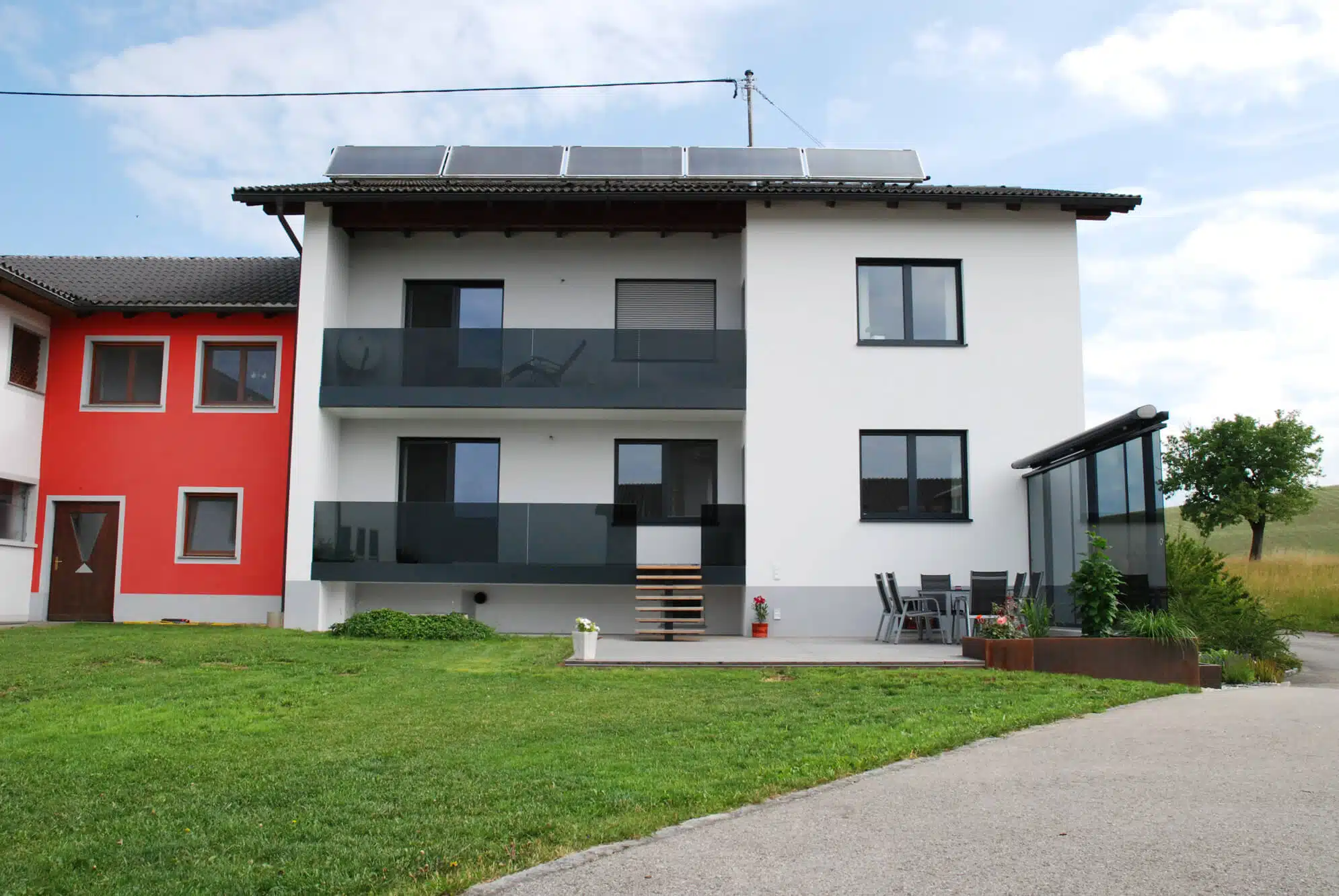 Balkonglas und Windschutz für Terrasse