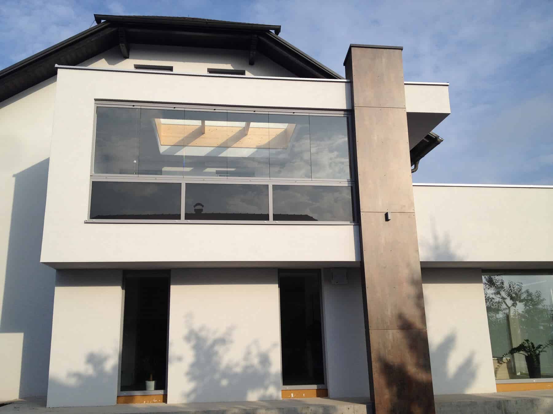 Balkonverbau zum Falten mit Sunflex SF 25 System