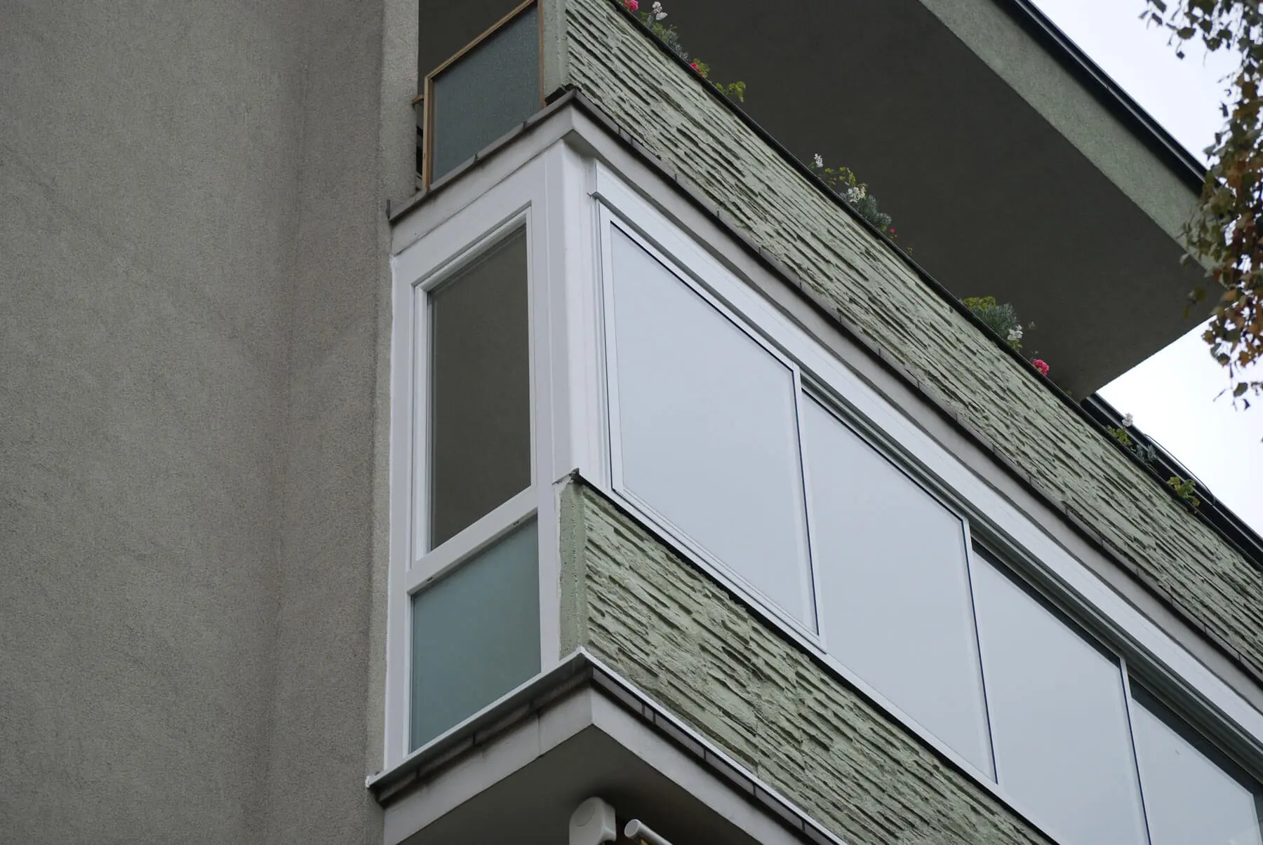 Balkonverglasung Seitenteil