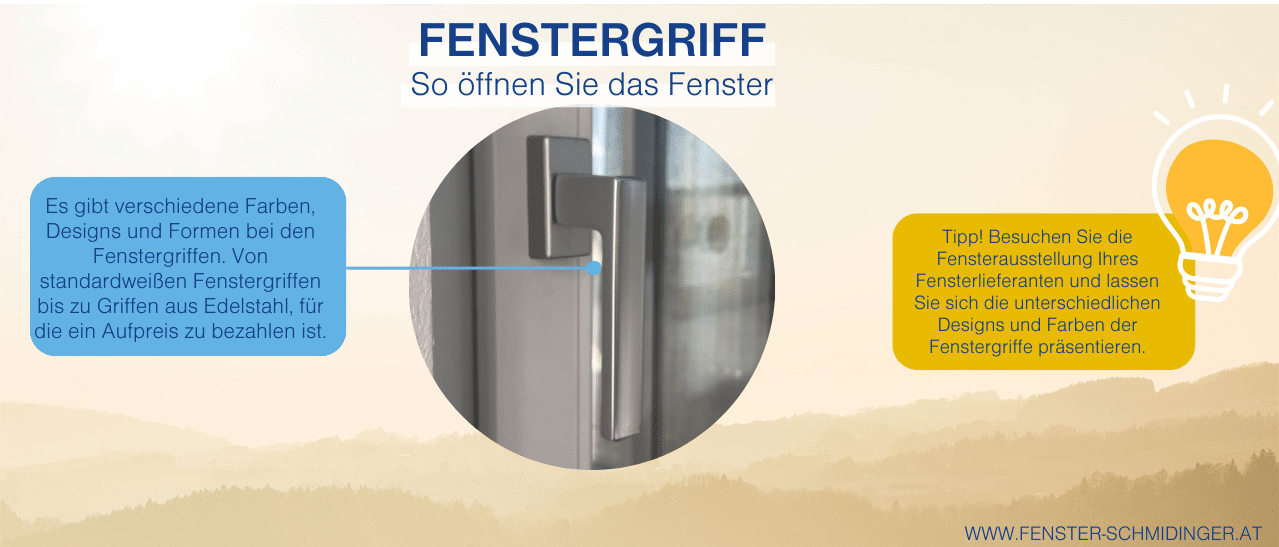 Bestandteile Fenster - der Fenstergriff