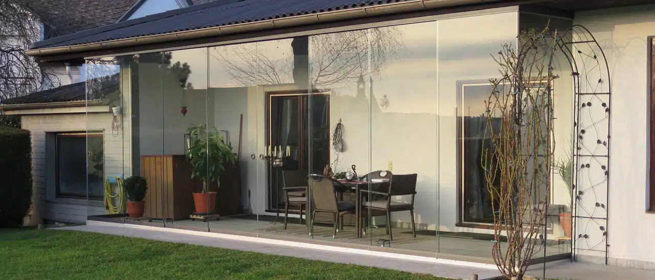 Sunflex flexible Glaswände