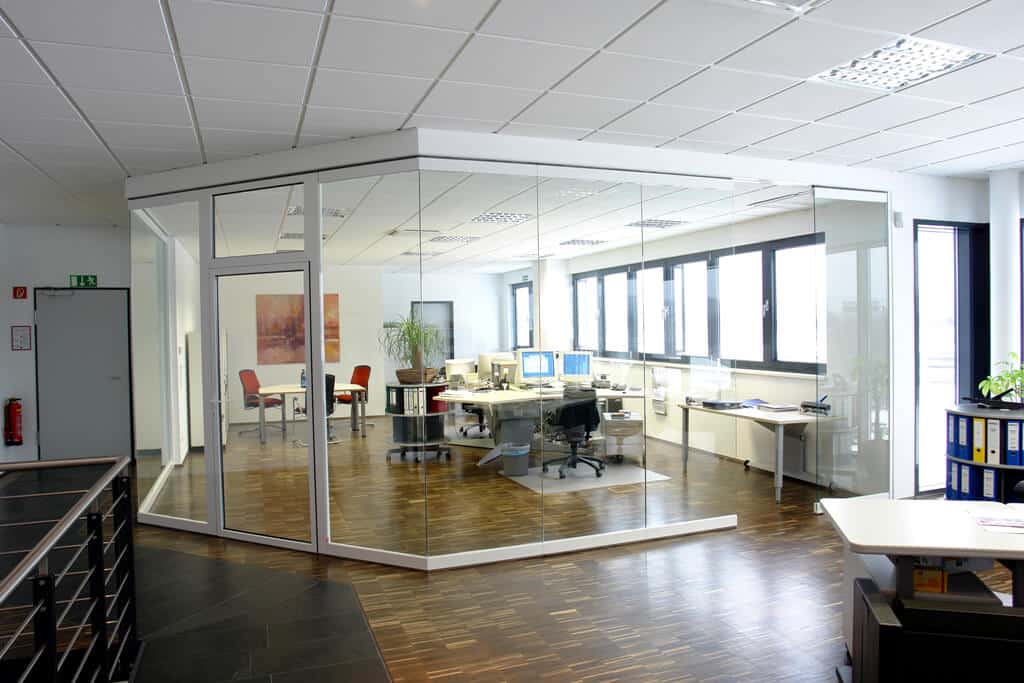 Büro Trennwandsystem Schiebe-Drehen
