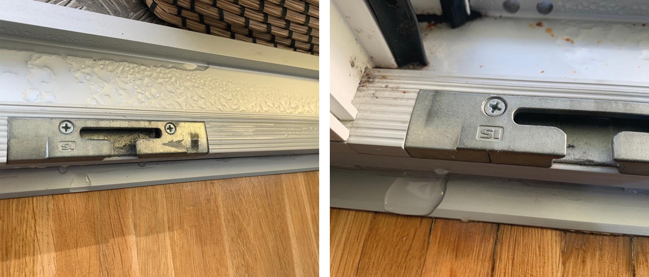 Ursachen für Undichtigkeit bei Aluminiumschwellen: hohe Luftfeuchtigkeit und niedrige Raumtemperatur.
