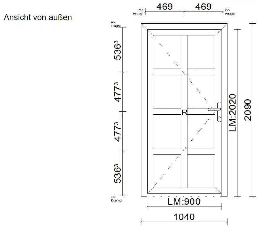 Eingangsportale Metall Linz