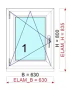 Fenster Preis 63x80