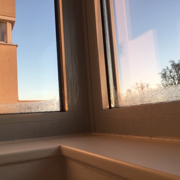 Extremes Schwitzen Fenster