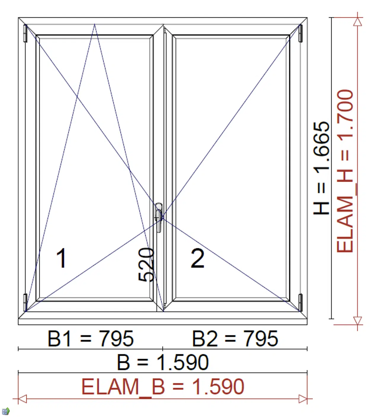 Fenster Doppelflügel für Projekt in Linz