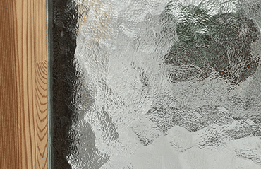 Fenster mit Kathedral Glas weiß