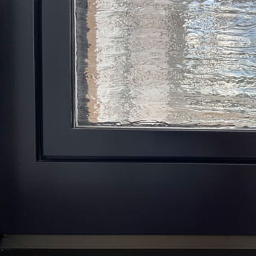 Fenster mit Ornamentglas Silvit bronze