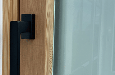 Fenster mit satiniertem Glas - Beispiel