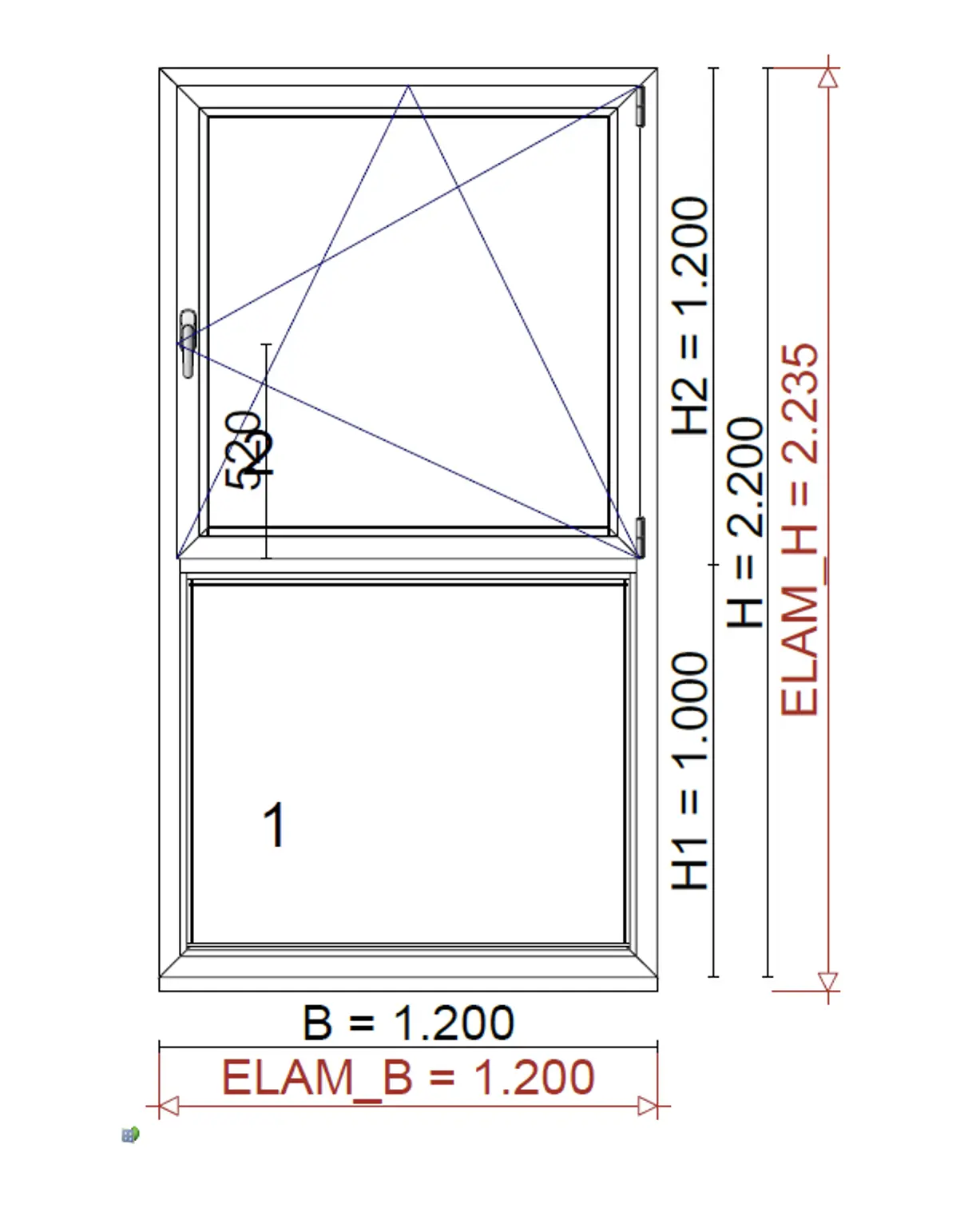 Fenster mit Unterlichte - Planung für BV in Wels