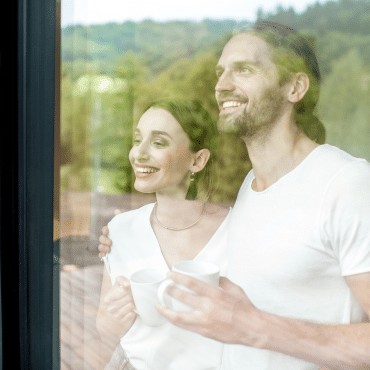 Fenster mit Weißglas