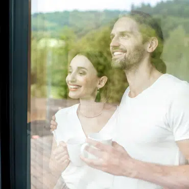 Fenster mit Weißglas