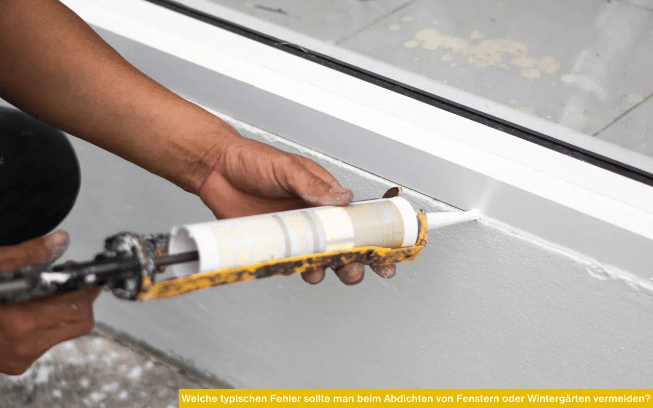 Beim Abdichten von Fenstern und Wintergärten führen Fehler wie die falsche Materialwahl, mangelhafte Untergrundvorbehandlung oder eine nur einseitige Abdichtung oft zu teuren Folgeschäden wie Schimmel oder Energieverlust.