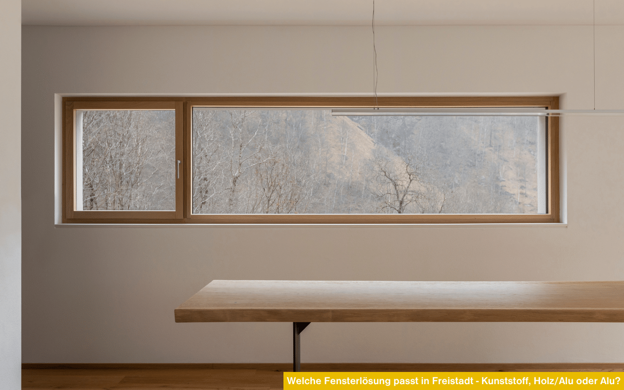 Die Wahl der richtigen Fensterlösung in Freistadt hängt von den individuellen Anforderungen ab: Kunststoff gilt als Preis-Leistungs-Sieger bei Sanierungen, während Holz/Alu wohnliche Wärme im Innenraum mit extremer Wetterfestigkeit außen kombiniert.