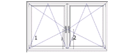 Illustration Fenster austauschen Kosten 2 bis 3 Flügel, 2 bis 3,5 m² und ca 540 bis 730 Euro