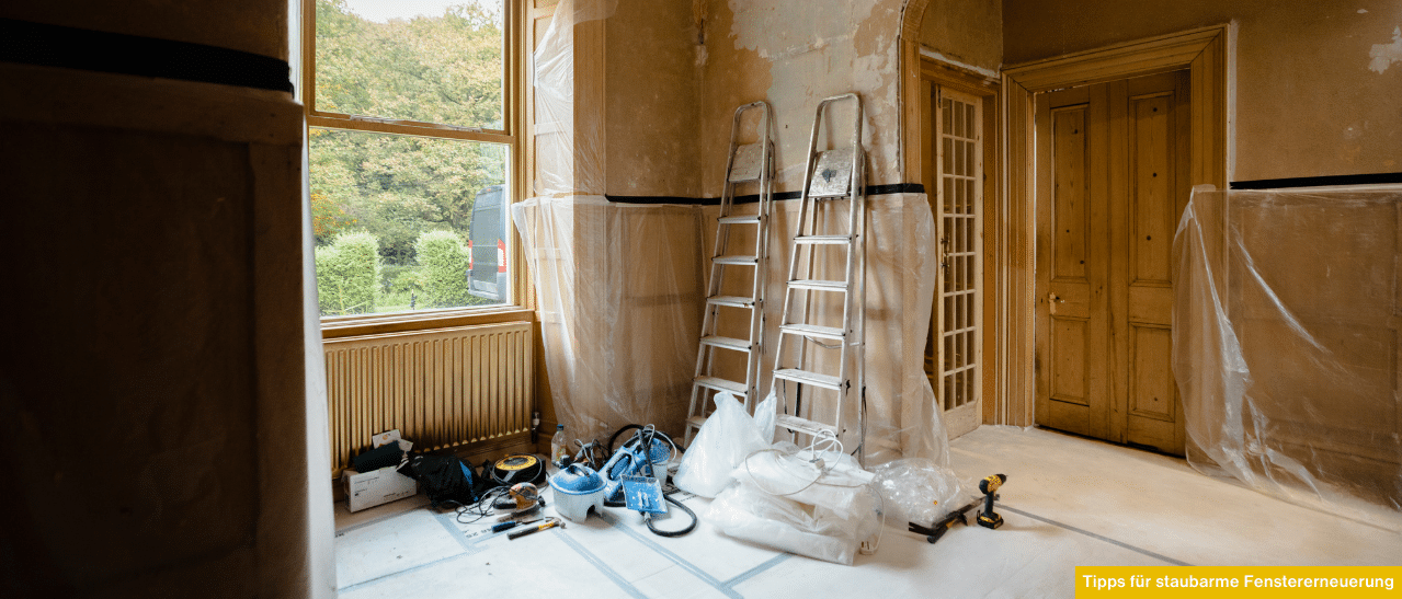 Fenstertausch Erfahrungen in bewohnter Wohnung - Wie viel Schmutz entsteht bei der Demontage alter Fenster? Tipps für staubarme Fenstererneuerung.