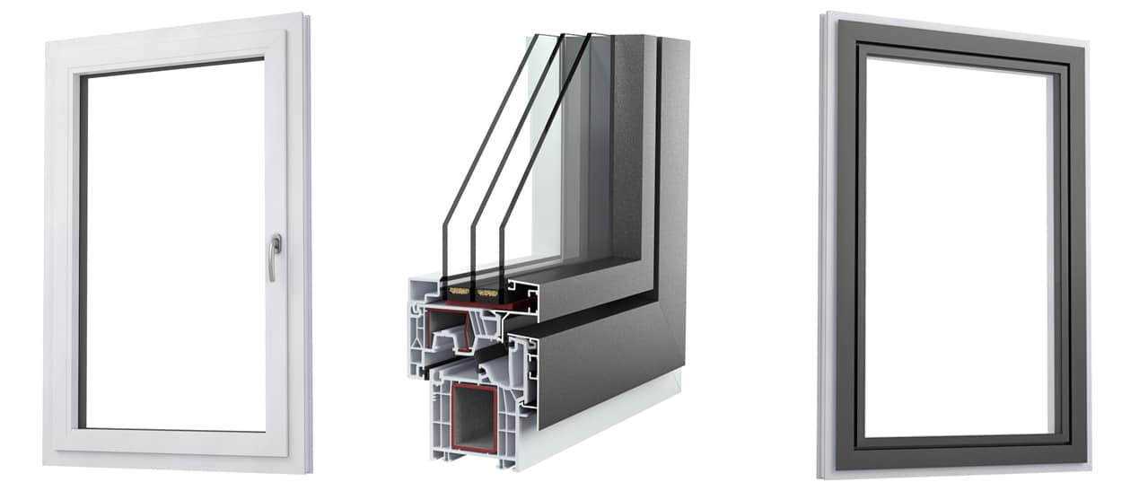 Fenstertypen - Rechteckiges Fenster Typ Waku Unity Flat W76