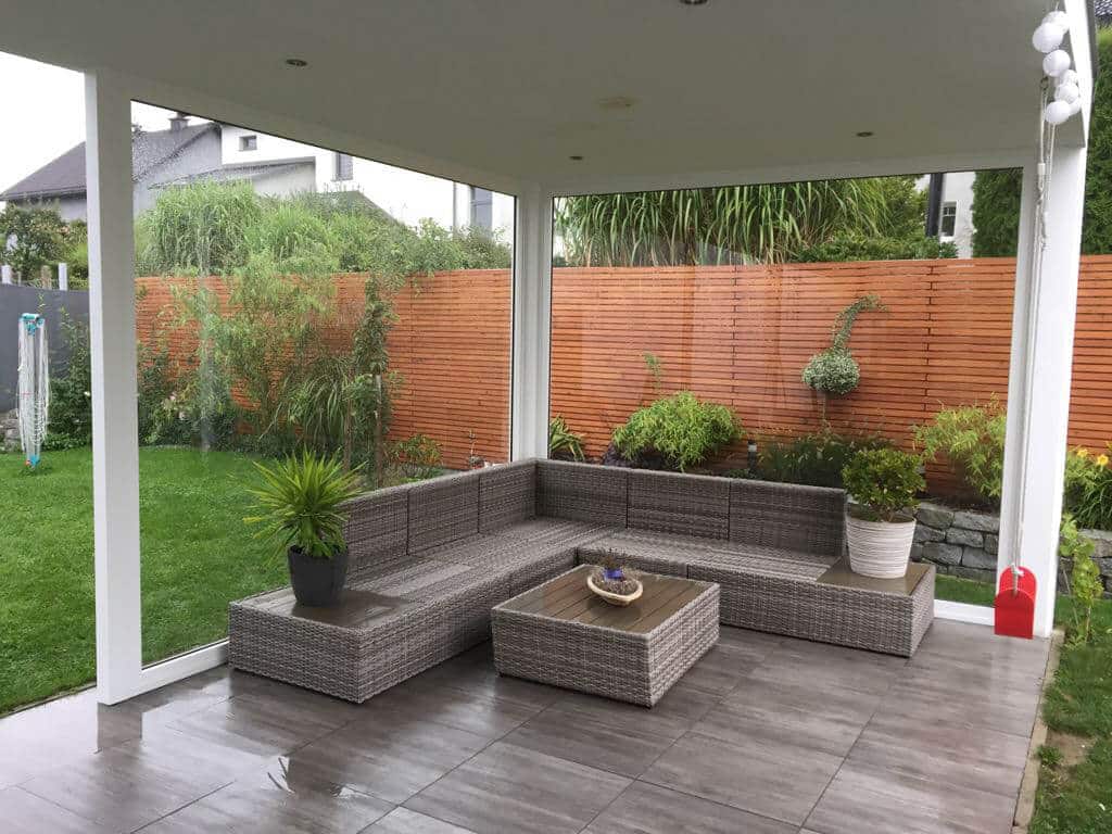 Festverglasung aussen Terrasse