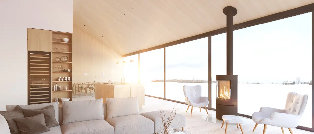 Panoramafenster mit Festverglasungen aus Kunststoff, Holz oder Aluminium für optimalen Lichteinfall.