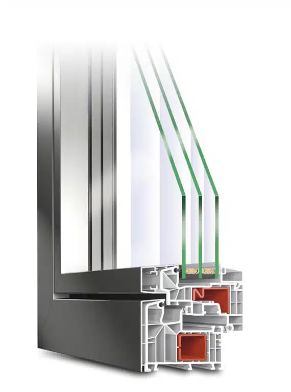 Fenster flächenbündiges Design