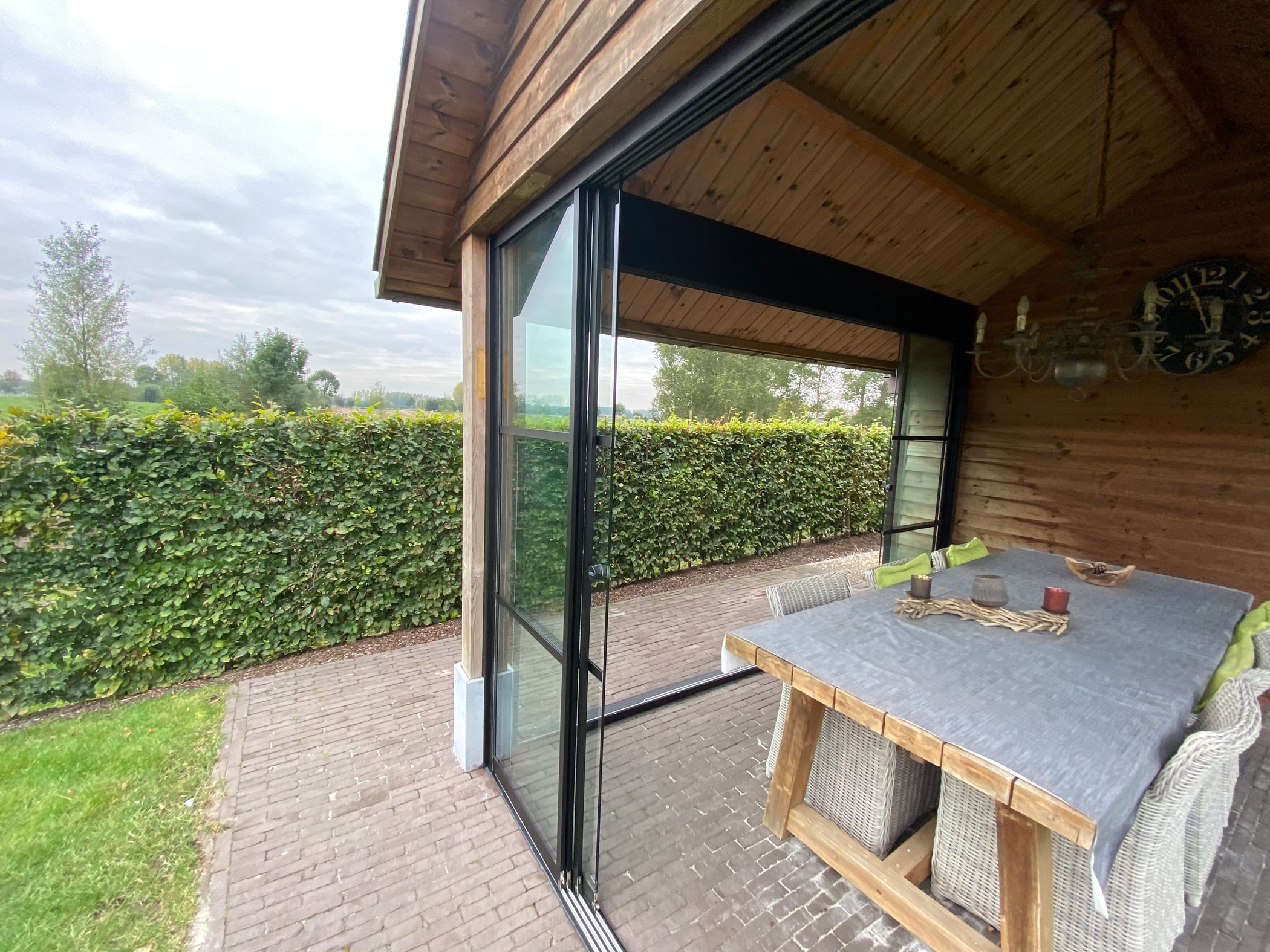Gartenhaus Türen zum Schieben