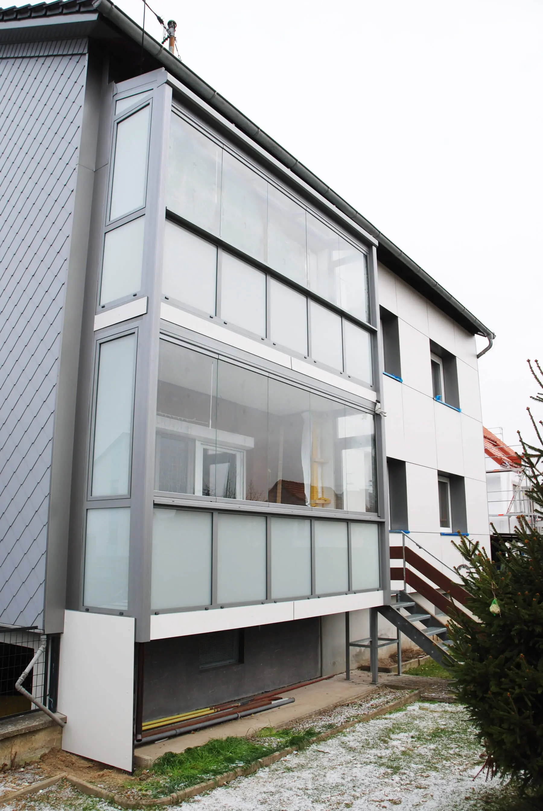 Glas-Faltfenster für Balkon