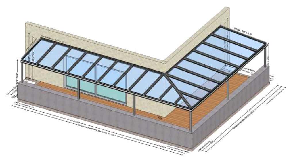 Glas Terrassenüberdachung Oberösterreich