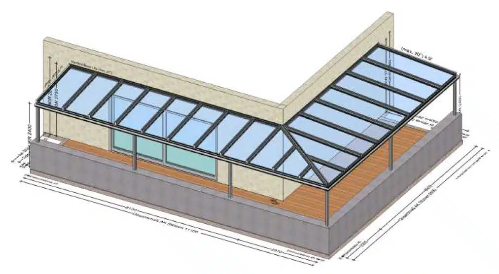 Glas Terrassenüberdachung Oberösterreich