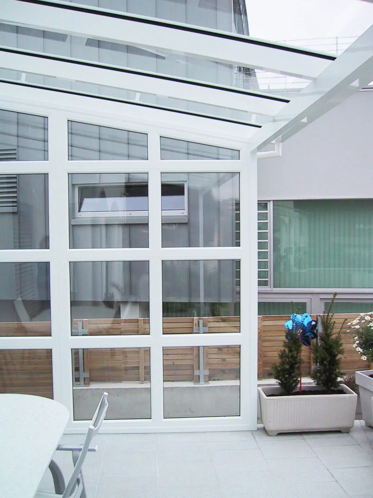 Glasdach für Terrasse