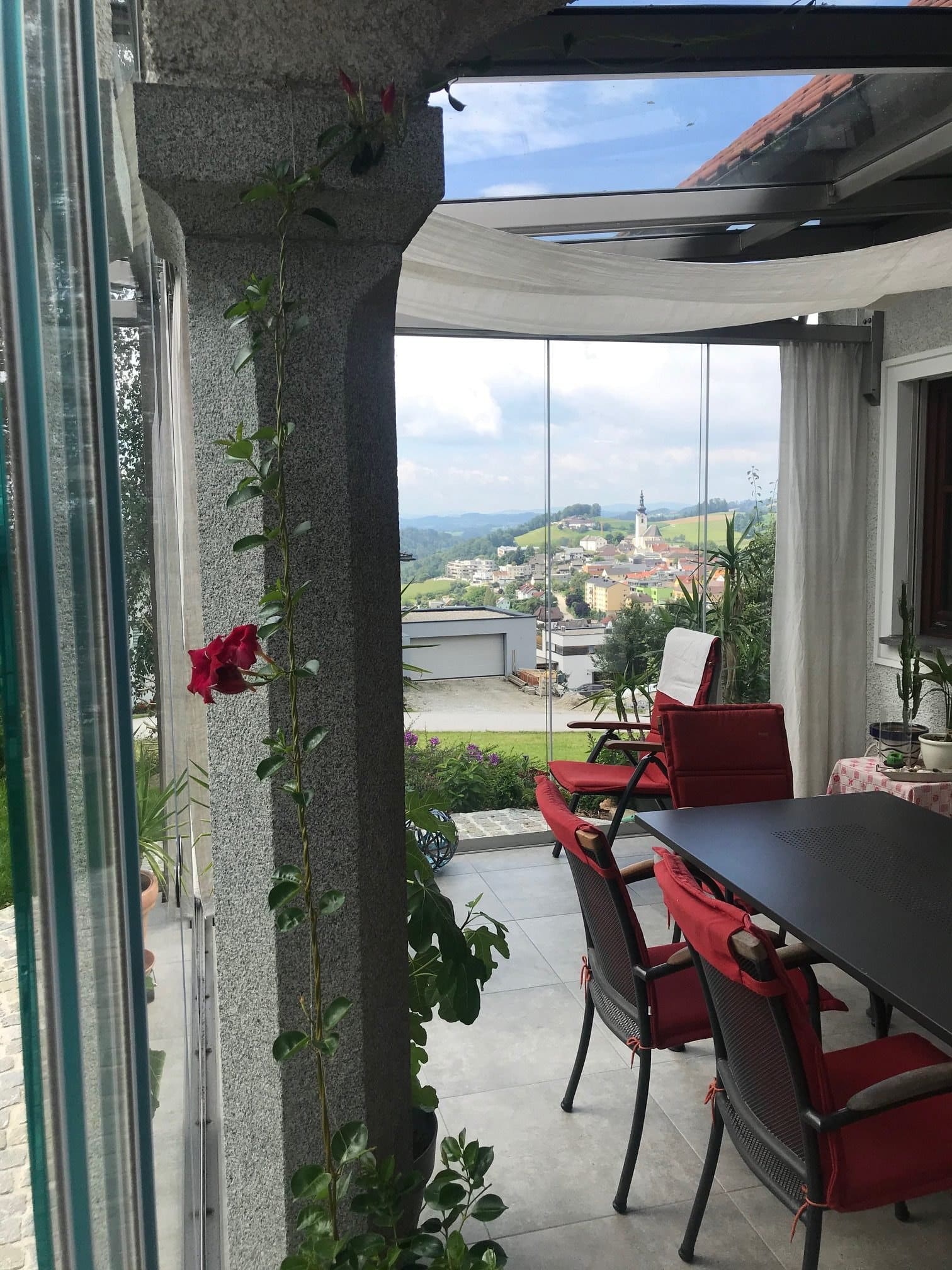 Glasschiebeelemente für Terrasse - Aussenbereich