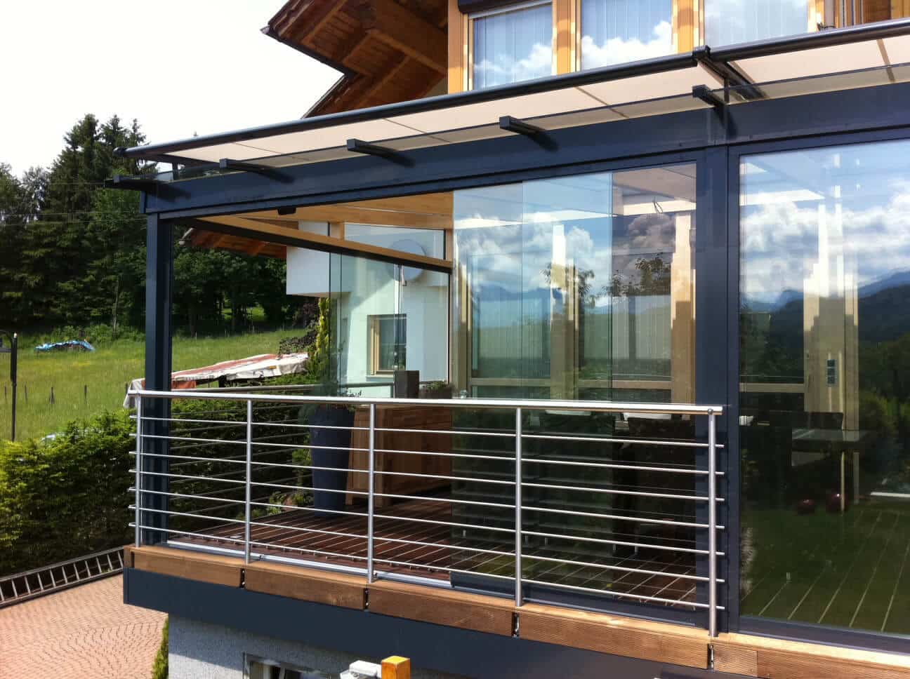 Glasschiebetür außen Österreich