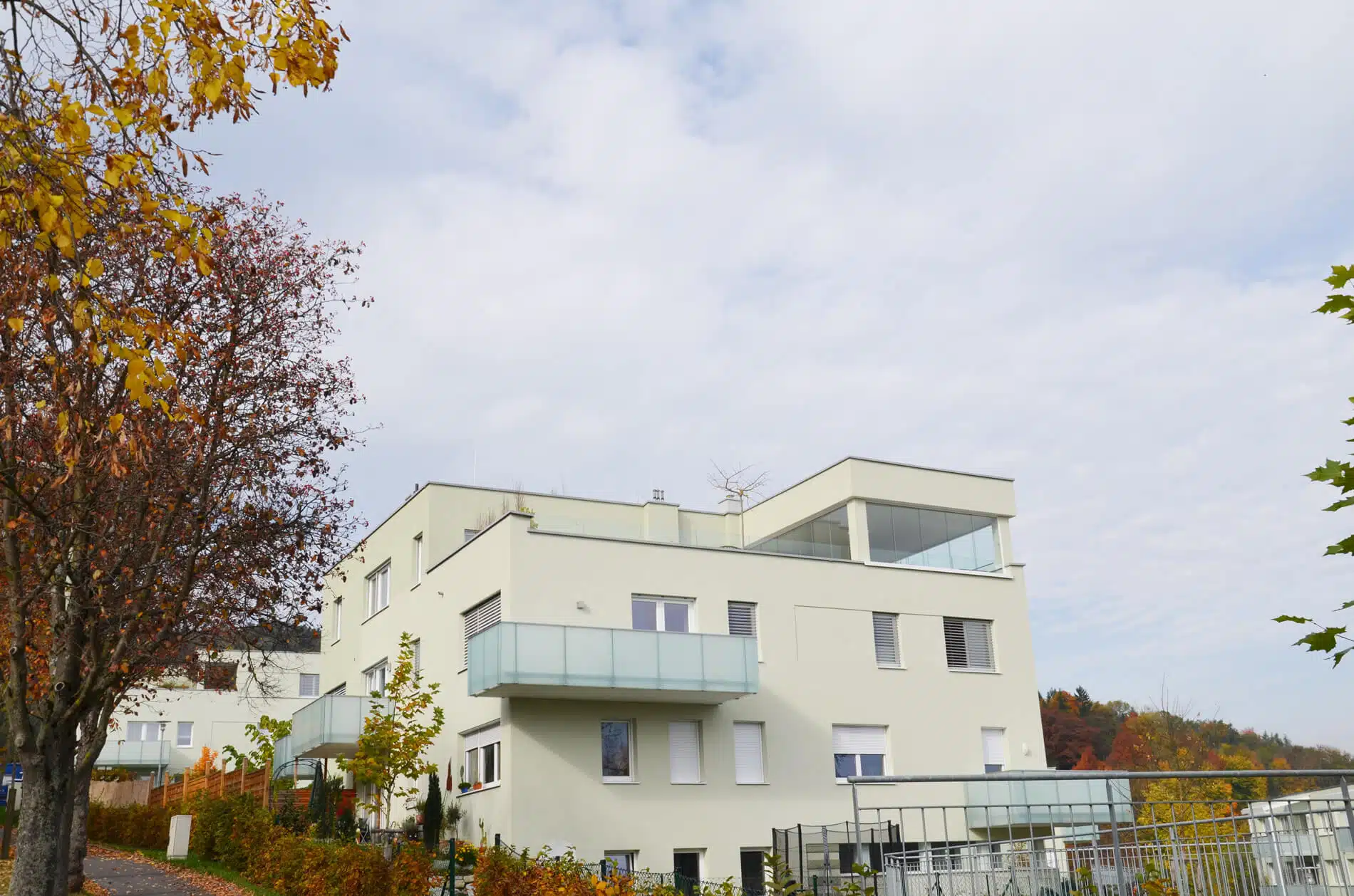 Glasschiebetüren Dachterrasse