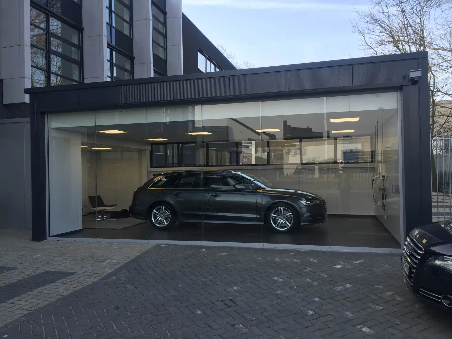 Glasschiebetüren für Garage Auto