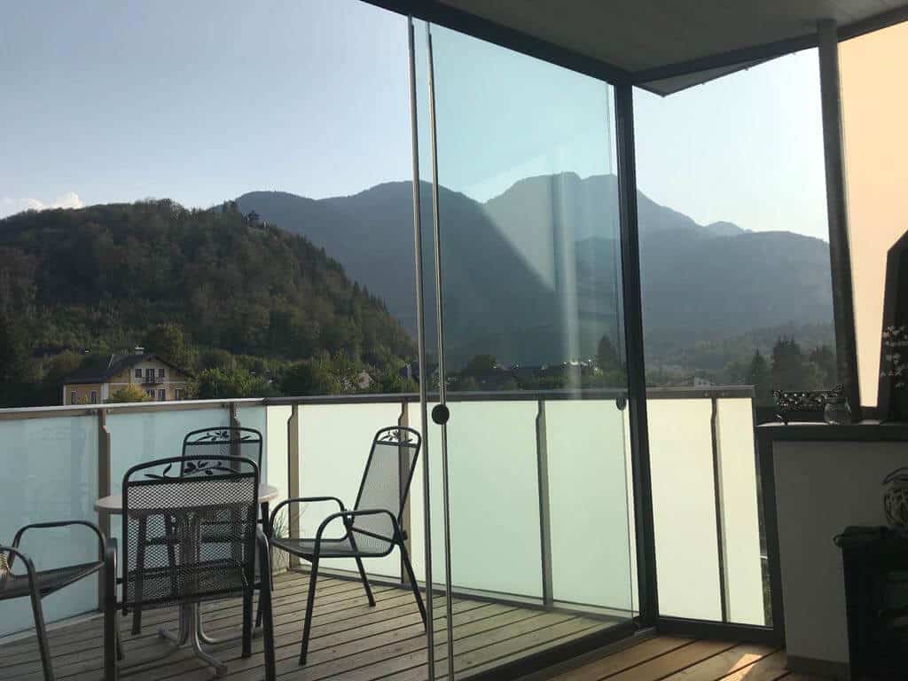 Glasschiebewand System Oberösterreich