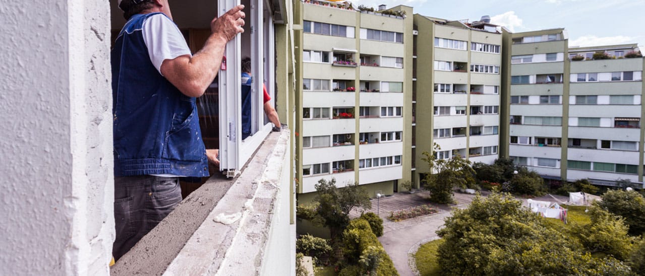 Glattanstrich Fenstermontage ÖNORM B5320