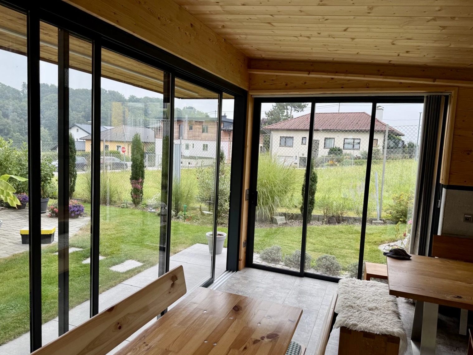 Großflächige Schiebetüren mit Isolierglas Oberösterreich