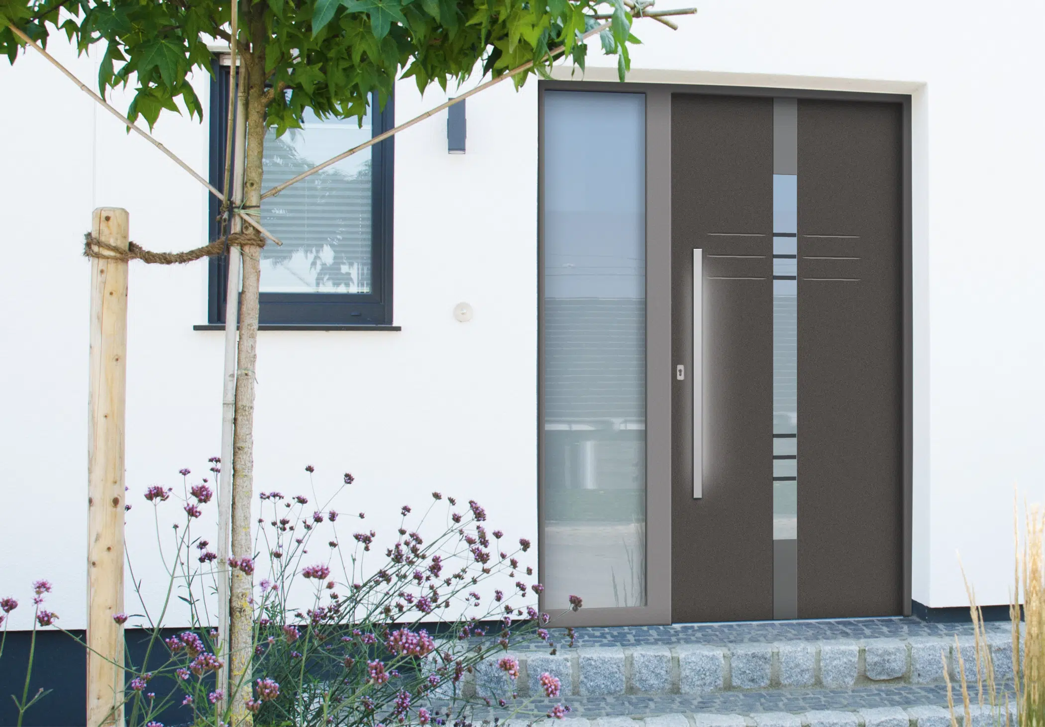 Haustür mit Glas Seitenteil vom Hersteller in Oberösterreich