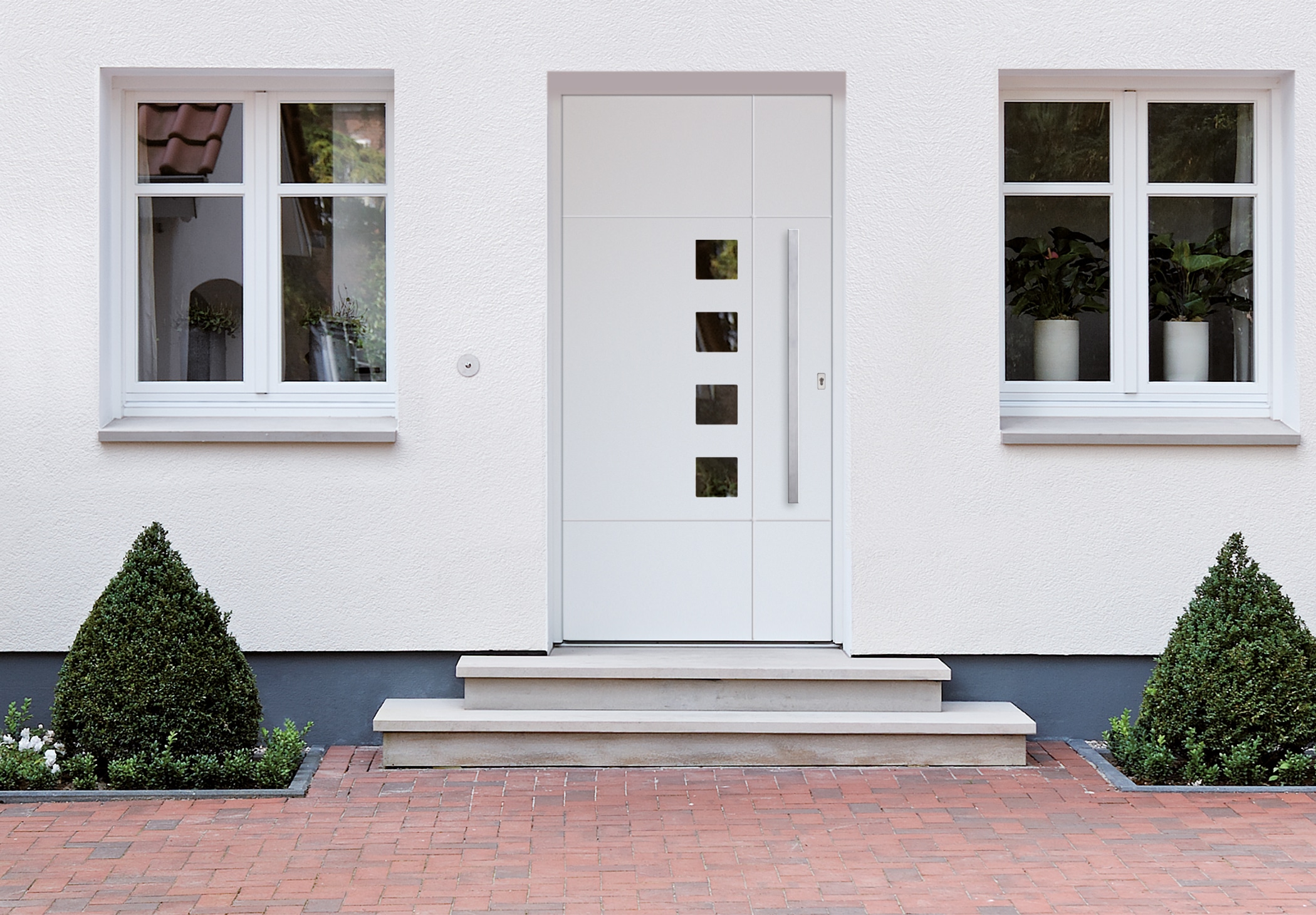 Haustür aus Aluminium nach Maß gefertigt - Projekt in Oberösterreich