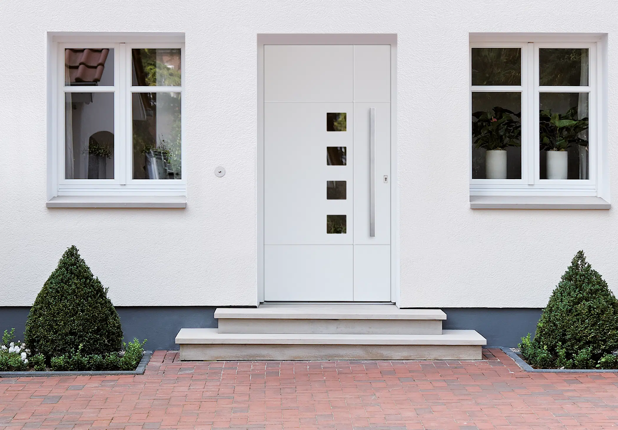 Haustür aus Aluminium nach Maß gefertigt - Projekt in Oberösterreich
