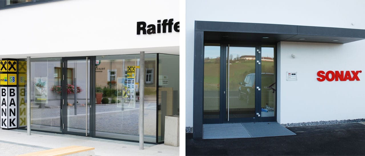 Haustüren mit viel Glas wie Klarglas oder Sonnenschutzglas sorgen für Licht im Haus und helfen beim Energiesparen im Sommer.
