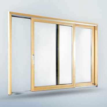 Hebeschiebetüre Holz Alu