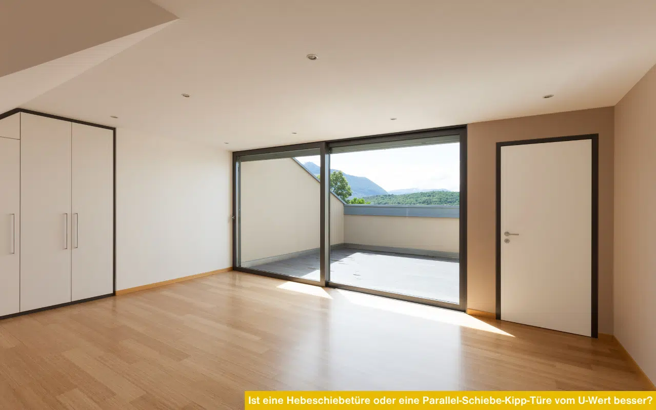 Hebeschiebetüre oder Parallel-Schiebe-Kipp-Türe im Vergleich: Tipps zu U-Werten und der Auswahl der passenden Verglasung.